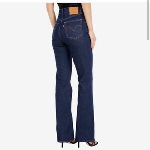Dark Blue Levi Ribcage Boot cut